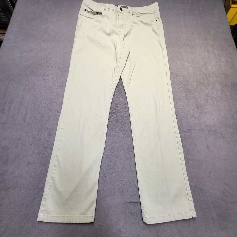 Miller And Monroe Jeans Mens 33x30 Green Minnesota Tim Straight Leg Denim